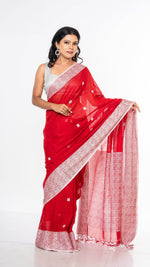 Load image into Gallery viewer, Cotton Khadi saree