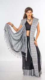 Load image into Gallery viewer, Cotton Khadi saree