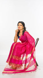 Load image into Gallery viewer, Matka silk saree