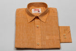 Load image into Gallery viewer, Elegant Orange Khadi Shirt