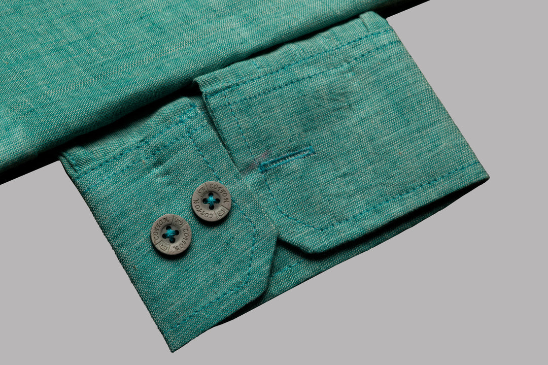 Elegant Green Cotton Shirts