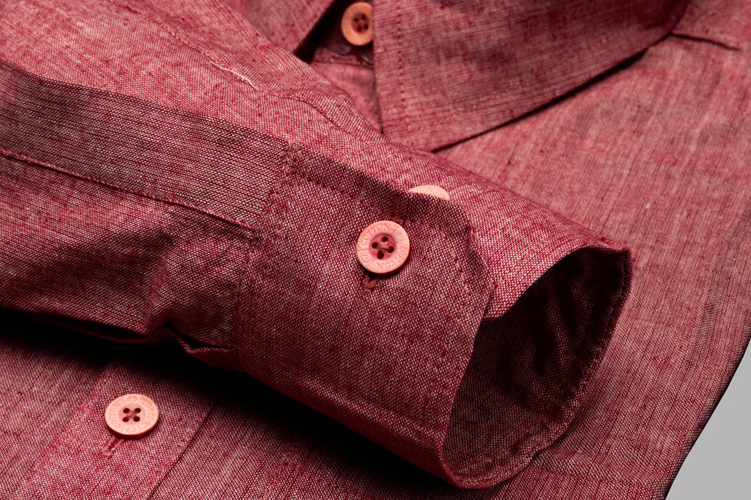 Elegant Mahroon Khadi Shirts