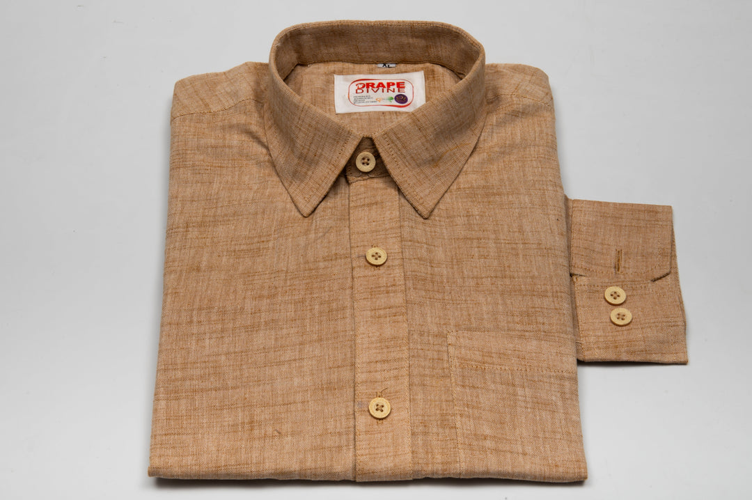 Elegant Brown Khadi Shirts