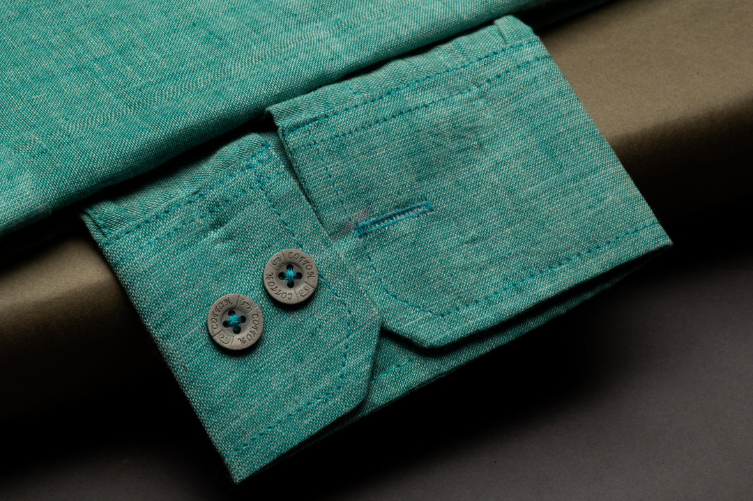 Elegant Green Cotton Shirts