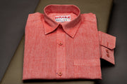 Elegant Red Cotton Shirt
