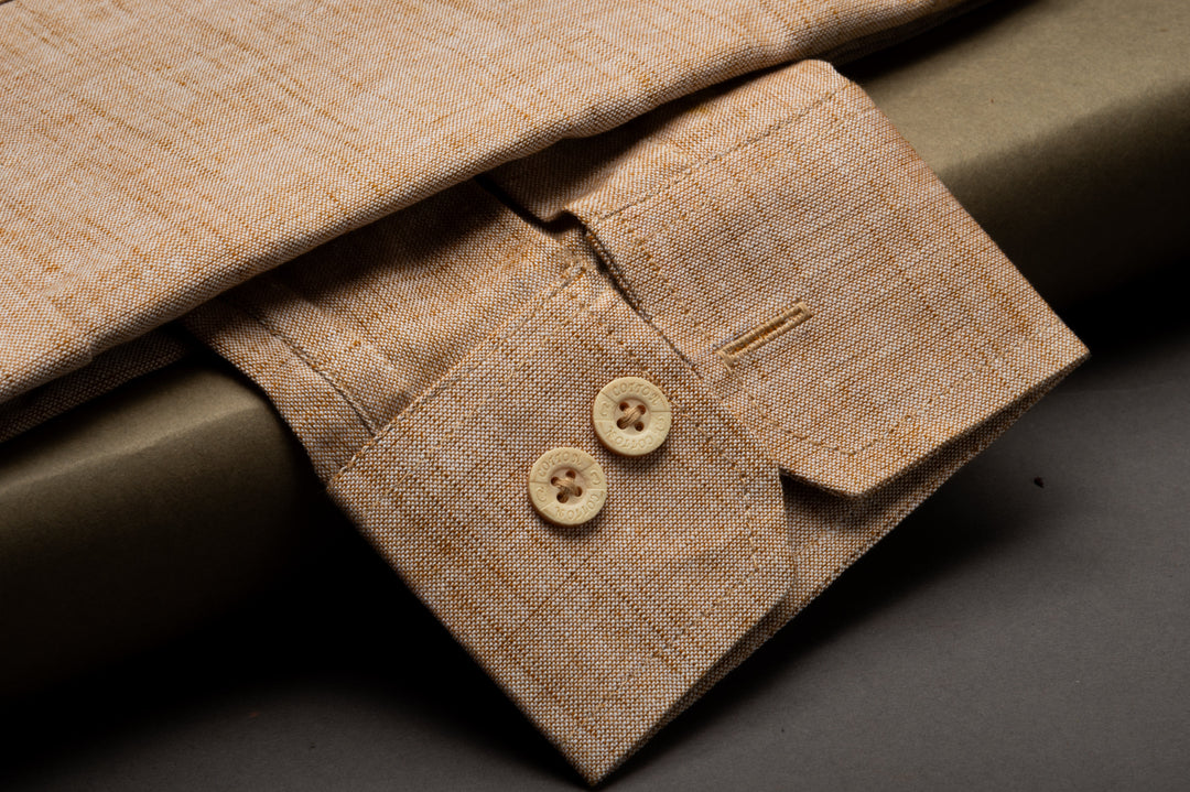 Elegant Brown Khadi Shirts